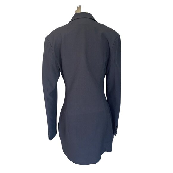 PRISCAVera Mini Jacket Dress in Charcoal Medium Womens Mini Blazer - Picture 7 of 12